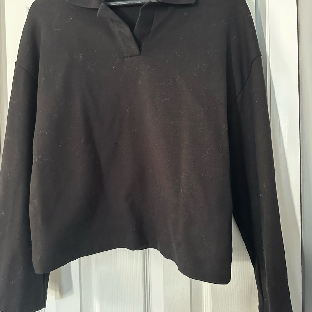 COS Black Collared Shirt